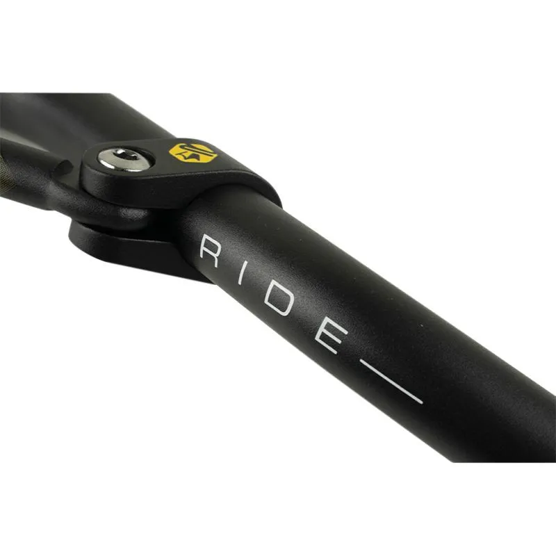Guidon moto 22.2 mm + barre de renfort | KRM PRO RIDE ALU NOIR/JAUNE – Image 2
