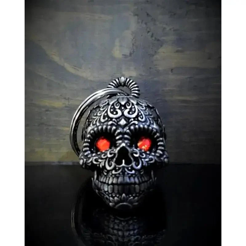 Cloche de moto Bravo Bells "Crâne Las Muertas "